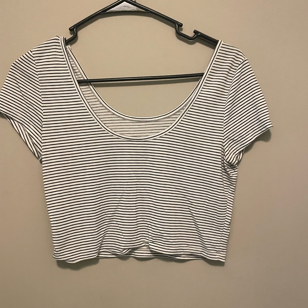 Striped crop top